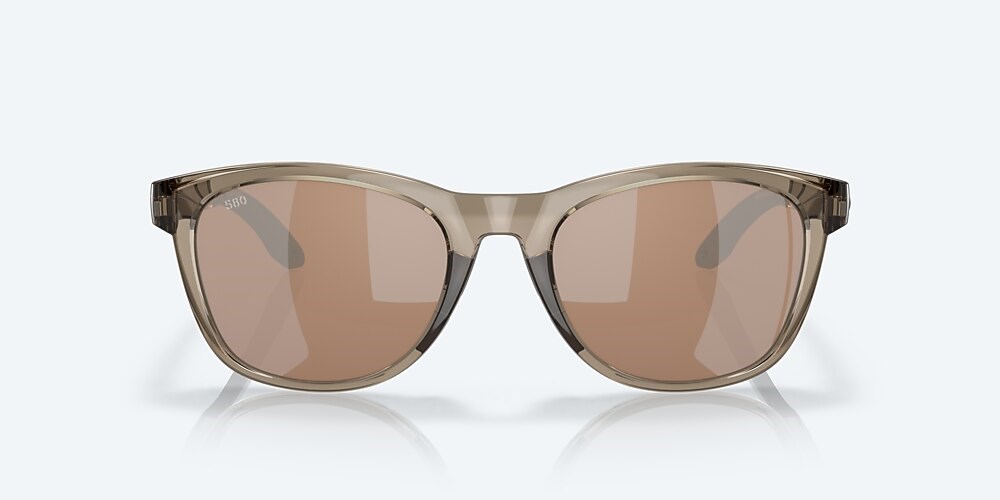 Costa Del Mar Aleta - Taupe Crystal - Copper Silver Mirror Polarized Glass (580G)