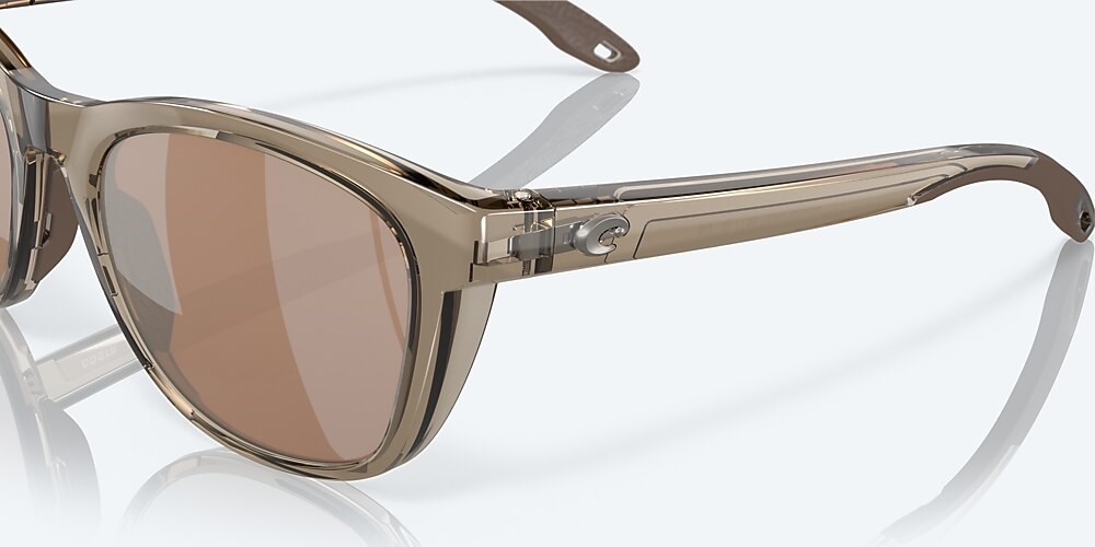 Costa Del Mar Aleta - Taupe Crystal - Copper Silver Mirror Polarized Glass (580G)