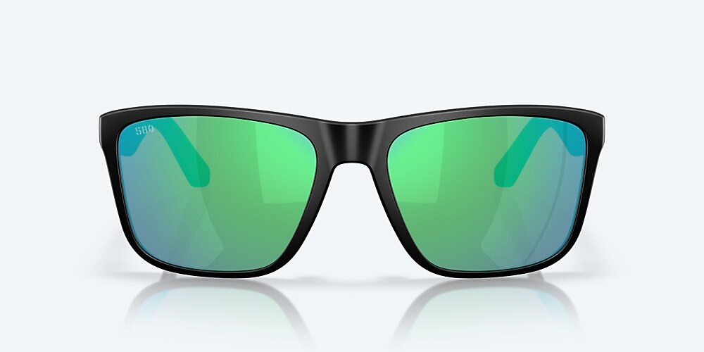 Costa Del Mar Los Alijos - Matte Black - Green Mirror Polarized Glass (580G)