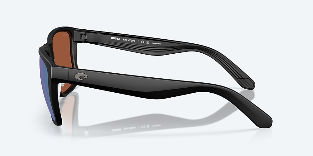 Costa Del Mar Los Alijos - Matte Black - Green Mirror Polarized Glass (580G)