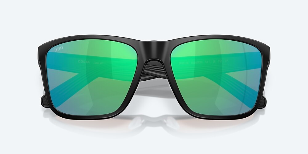 Costa Del Mar Los Alijos - Matte Black - Green Mirror Polarized Glass (580G)