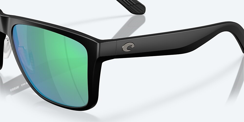 Costa Del Mar Los Alijos - Matte Black - Green Mirror Polarized Glass (580G)