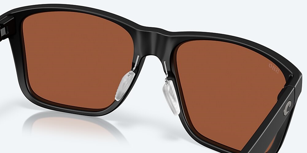 Costa Del Mar Los Alijos - Matte Black - Green Mirror Polarized Glass (580G)