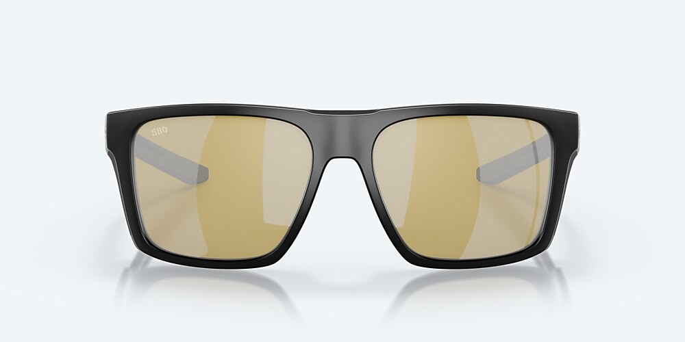 Costa Del Mar Lido - Matte Black - Sunrise Silver Mirror Polarized Glass (580G)