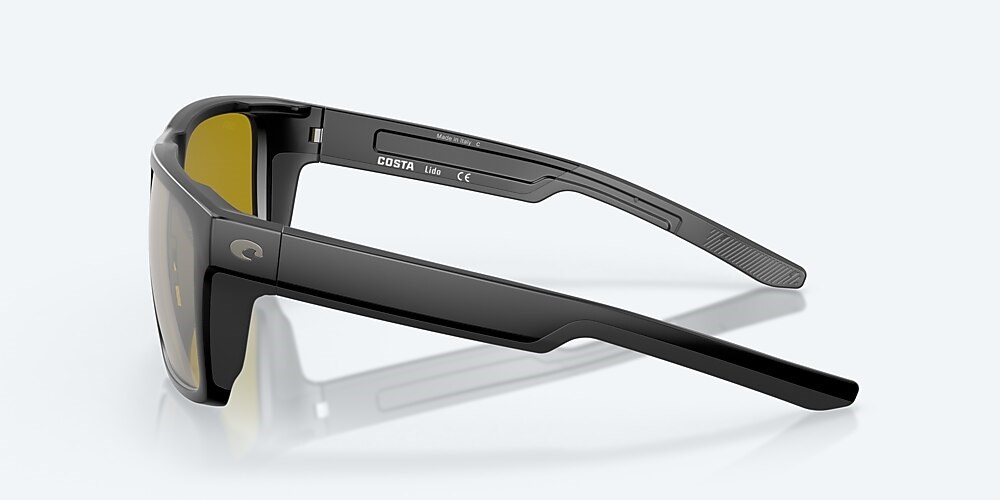 Costa Del Mar Lido - Matte Black - Sunrise Silver Mirror Polarized Glass (580G)