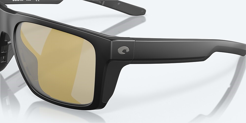 Costa Del Mar Lido - Matte Black - Sunrise Silver Mirror Polarized Glass (580G)