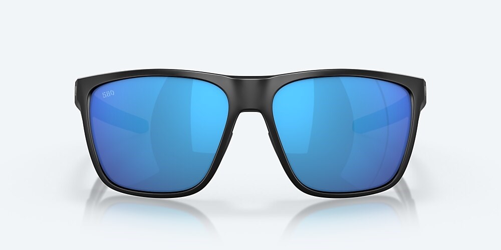 Costa Del Mar Ferg XL - Matte Black - Blue Mirror Polarized Glass (580G)