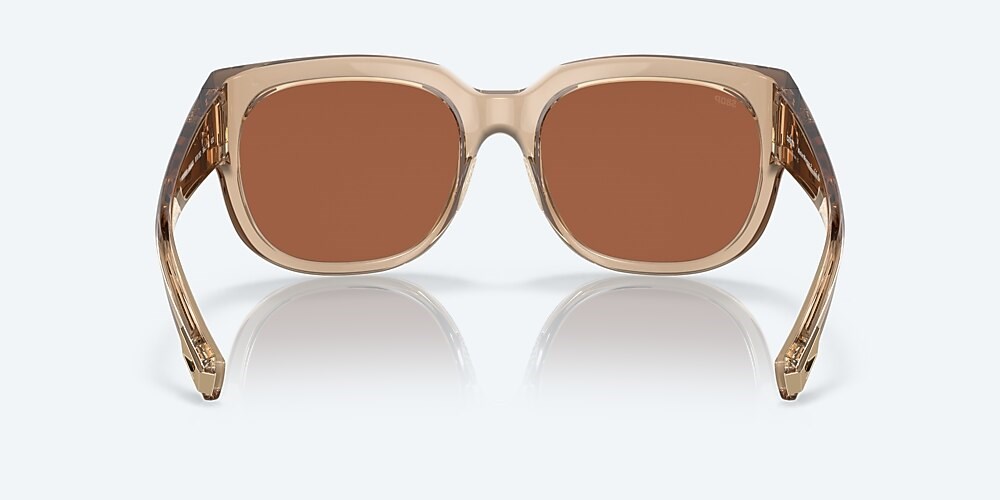 Costa Del Mar Waterwoman 2 - Shiny Blonde Crystal - Copper Silver Mirror Polarized Polycarbonate (580P)