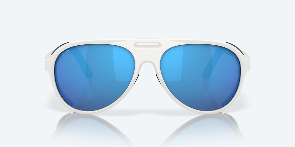Costa Del Mar Grand Catalina - Hull White - Blue Mirror Polarized Glass (580G)