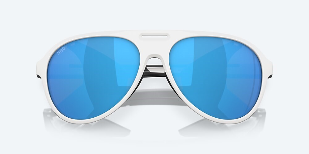 Costa Del Mar Grand Catalina - Hull White - Blue Mirror Polarized Glass (580G)