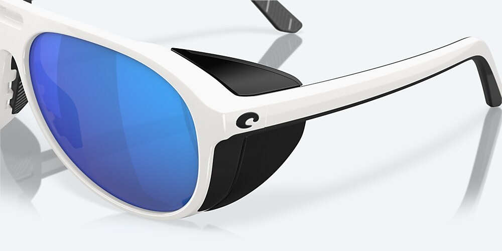 Costa Del Mar Grand Catalina - Hull White - Blue Mirror Polarized Glass (580G)