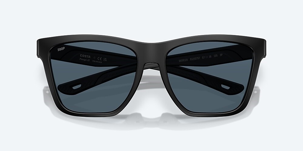 Costa Del Mar Panga II - Matte Black - Gray Polarized Polycarbonate (580P)