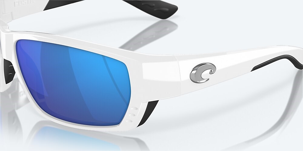 Costa Del Mar Tuna Alley - White - Blue Mirror Polarized Glass (580G)