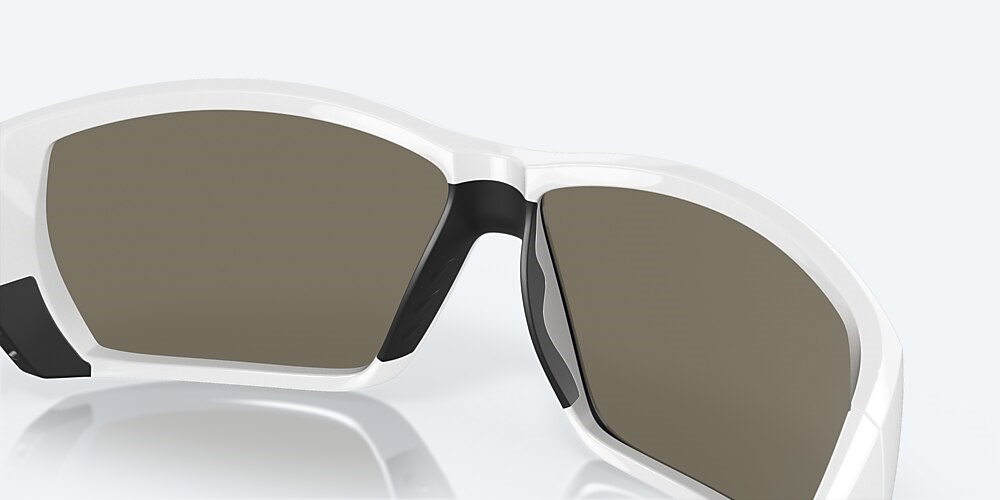 Costa Del Mar Tuna Alley - White - Blue Mirror Polarized Glass (580G)