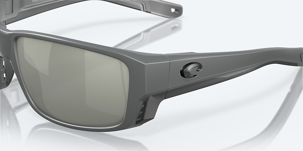Costa Del Mar Tuna Alley PRO - Matte Gray - Gray Silver Mirror Polarized Glass (580G)