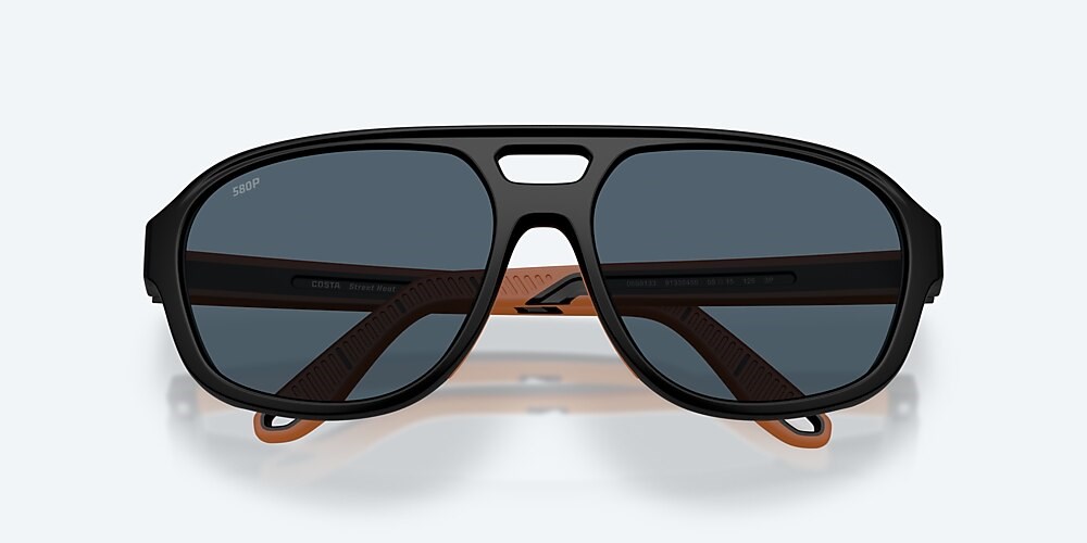 Costa Del Mar Street Heat - Matte Black - Gray Polarized Polycarbonate (580P)