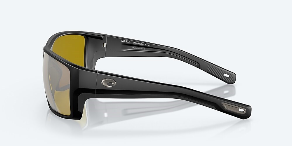 Costa Del Mar Reefton PRO - Matte Black - Sunrise Silver Mirror Polarized Glass (580G)