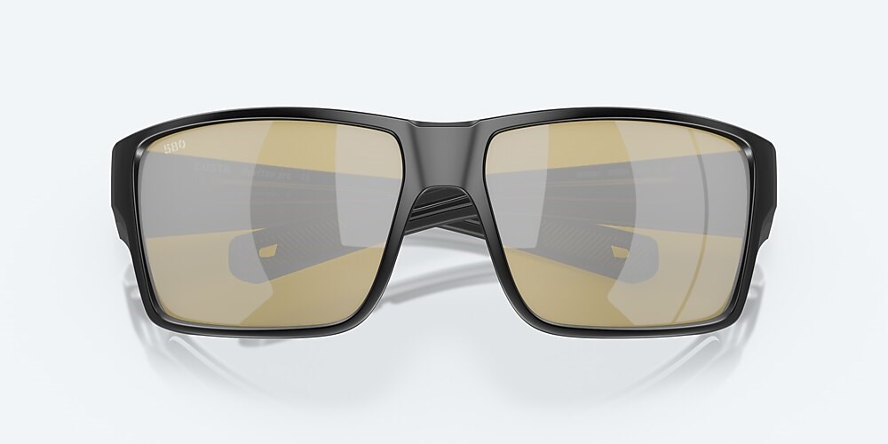 Costa Del Mar Reefton PRO - Matte Black - Sunrise Silver Mirror Polarized Glass (580G)