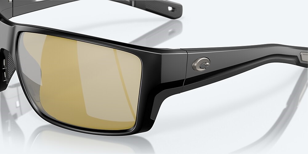 Costa Del Mar Reefton PRO - Matte Black - Sunrise Silver Mirror Polarized Glass (580G)