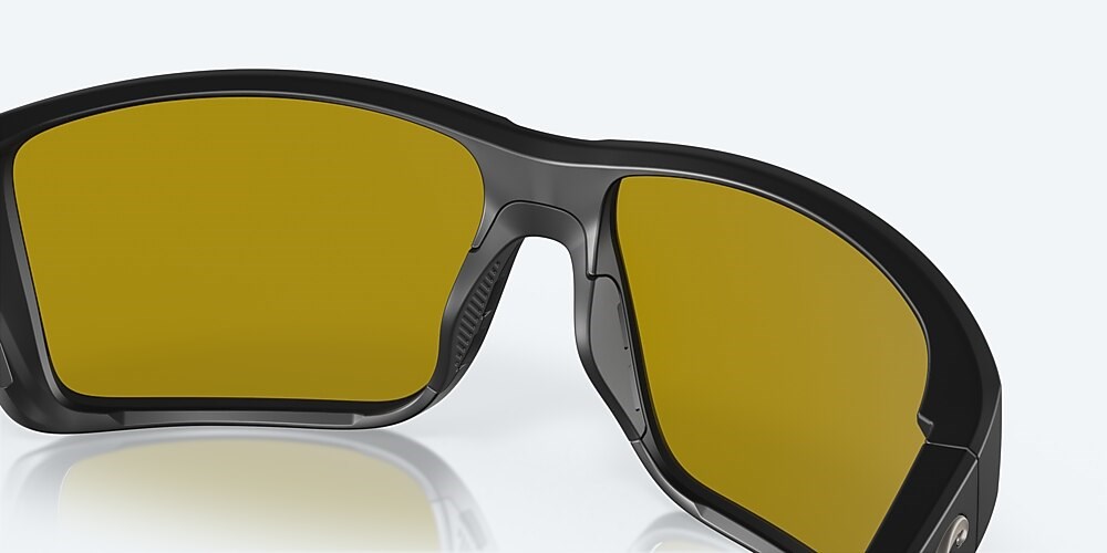 Costa Del Mar Reefton PRO - Matte Black - Sunrise Silver Mirror Polarized Glass (580G)