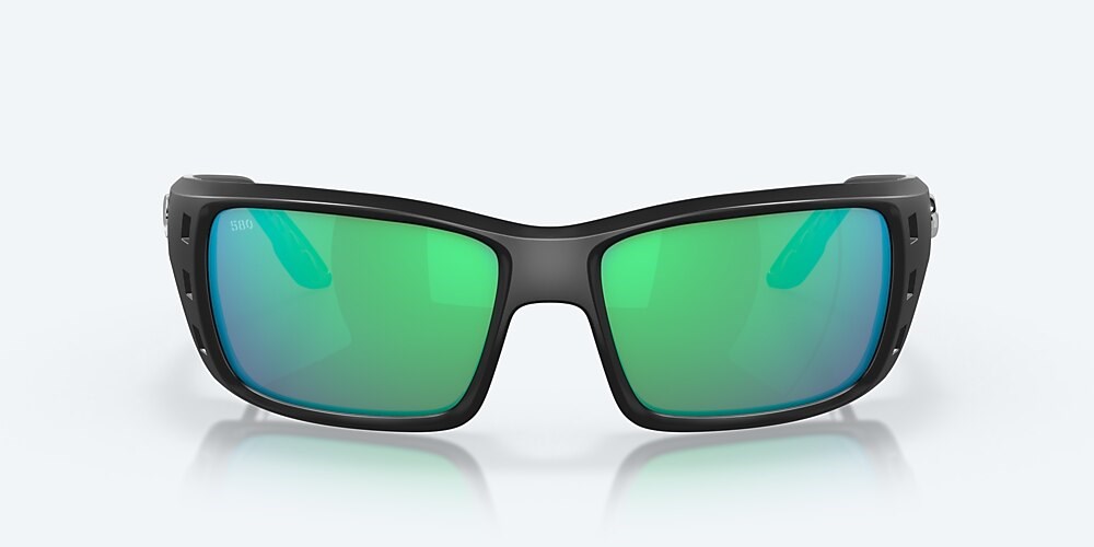 Costa Del Mar Permit - Matte Black - Green Mirror Polarized Glass (580G)