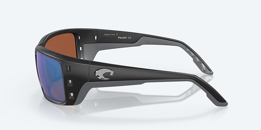 Costa Del Mar Permit - Matte Black - Green Mirror Polarized Glass (580G)