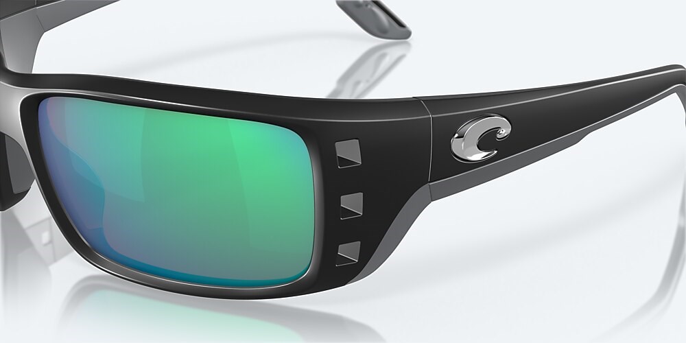 Costa Del Mar Permit - Matte Black - Green Mirror Polarized Glass (580G)
