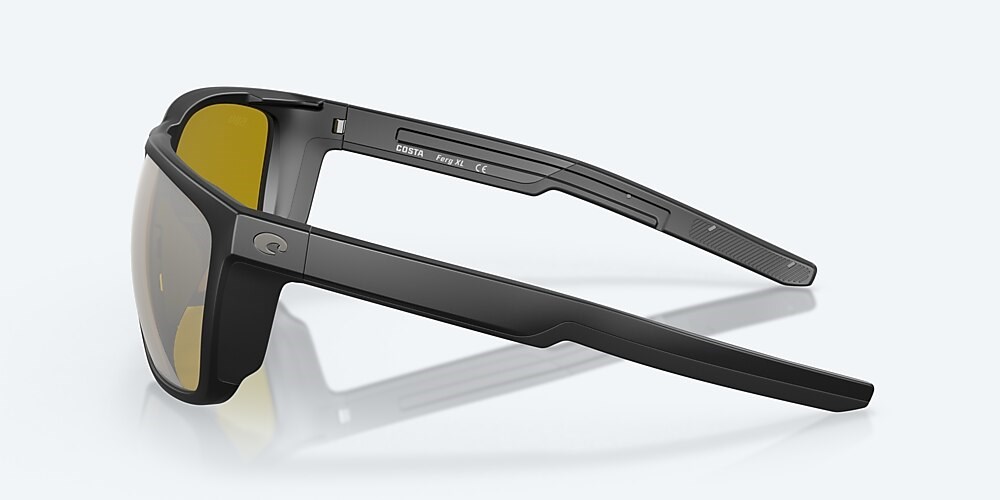 Costa Del Mar Ferg XL - Matte Black - Sunrise Silver Mirror Polarized Glass (580G)