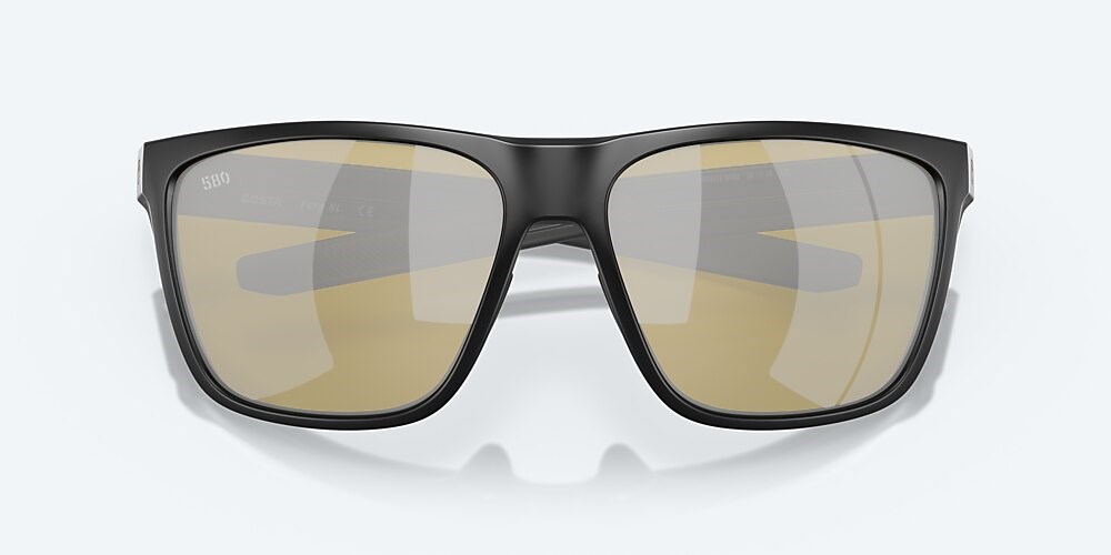 Costa Del Mar Ferg XL - Matte Black - Sunrise Silver Mirror Polarized Glass (580G)