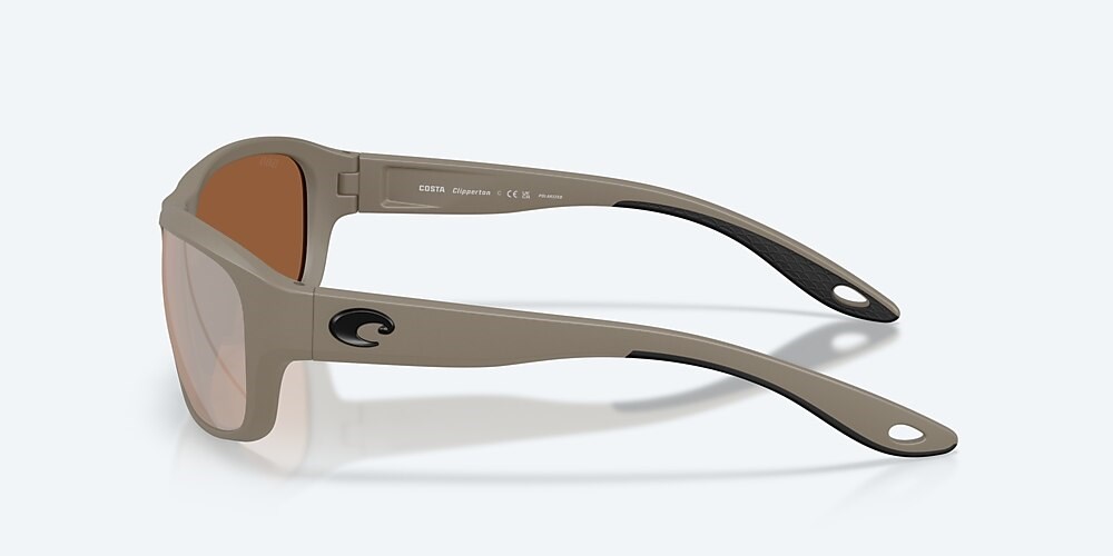 Costa Del Mar Clipperton - Matte Sand - Copper Silver Mirror Polarized Glass (580G)