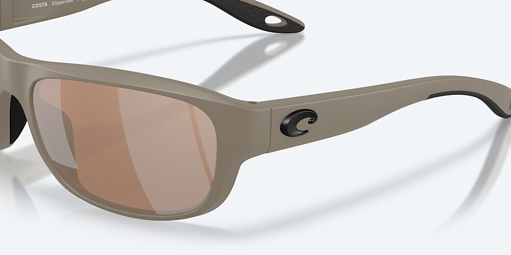 Costa Del Mar Clipperton - Matte Sand - Copper Silver Mirror Polarized Glass (580G)