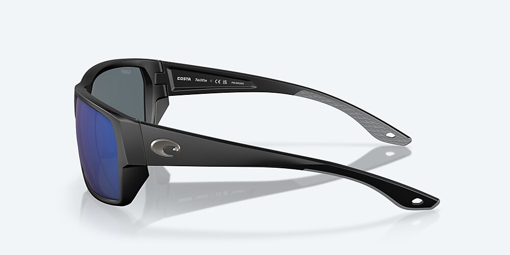 Costa Del Mar Tailfin - Matte Black - Blue Mirror Polarized Polycarbonate (580P)