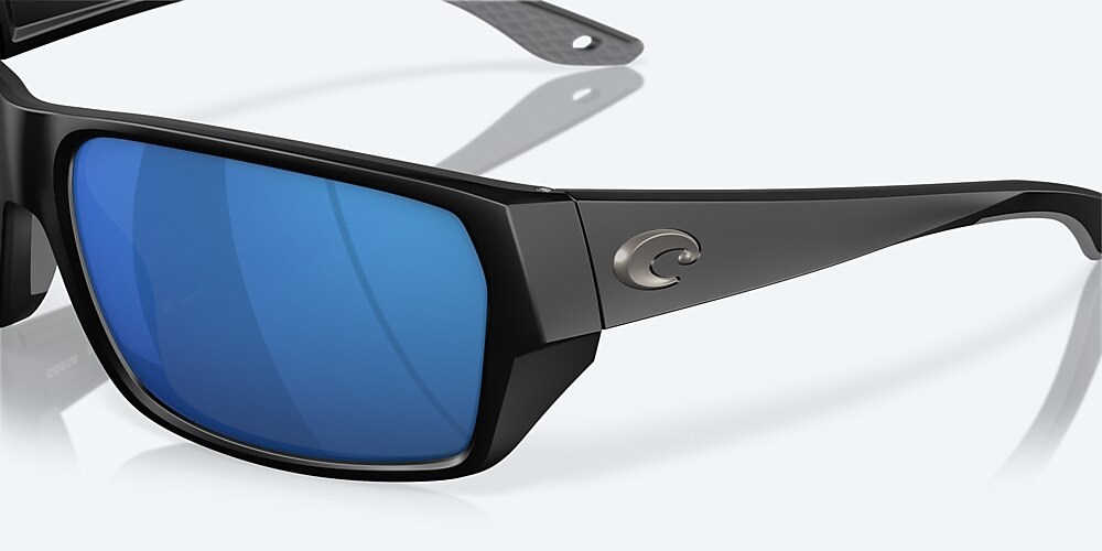 Costa Del Mar Tailfin - Matte Black - Blue Mirror Polarized Polycarbonate (580P)