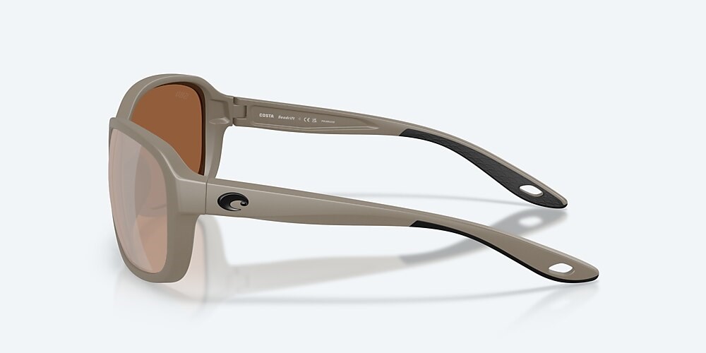 Costa Del Mar Seadrift - Matte Sand - Copper Silver Mirror Polarized Glass (580G)