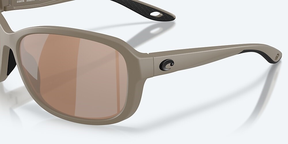 Costa Del Mar Seadrift - Matte Sand - Copper Silver Mirror Polarized Glass (580G)