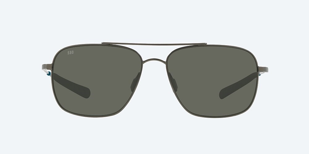 Costa Del Mar Canaveral - Brushed Gray - Gray Polarized Glass (580G)