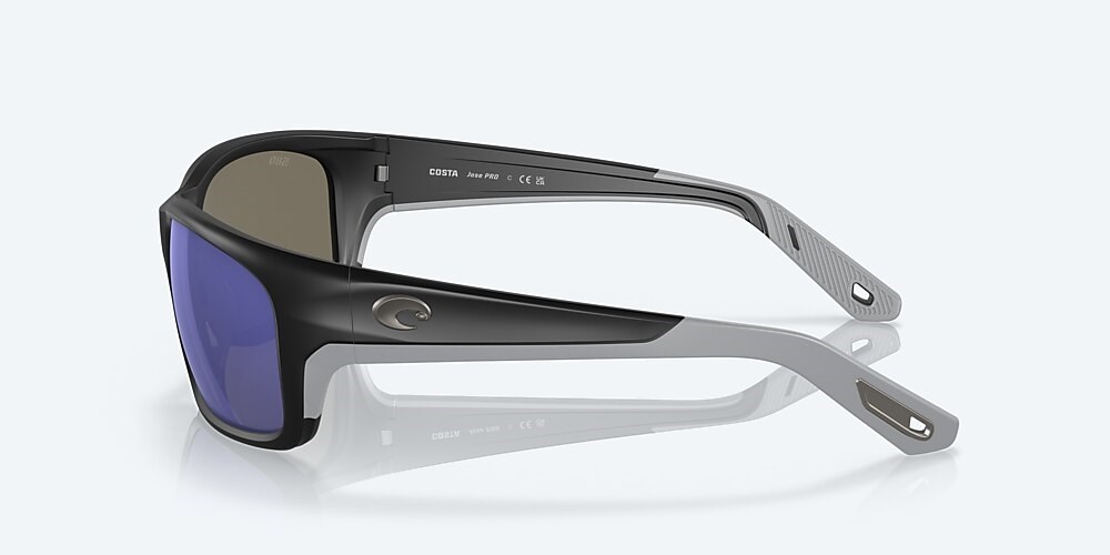 Costa Del Mar Jose PRO - Matte Black - Blue Mirror Polarized Glass (580G)
