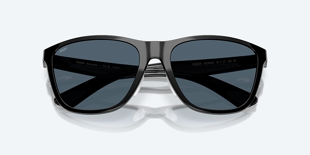 Costa Del Mar Corrientes - Black - Gray Polarized Polycarbonate (580P)