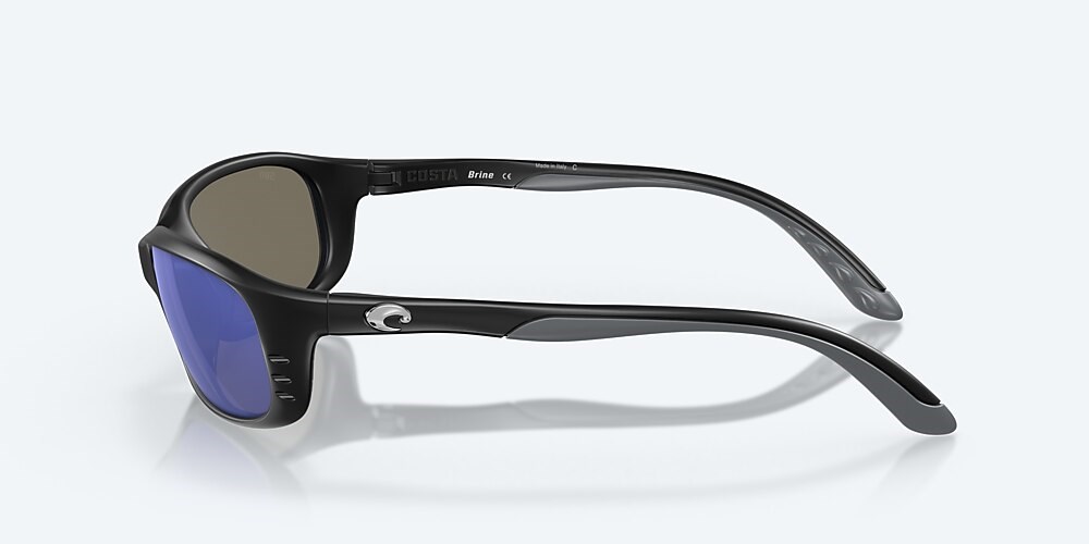 Costa Del Mar Brine - Matte Black - Blue Mirror Polarized Glass (580G)