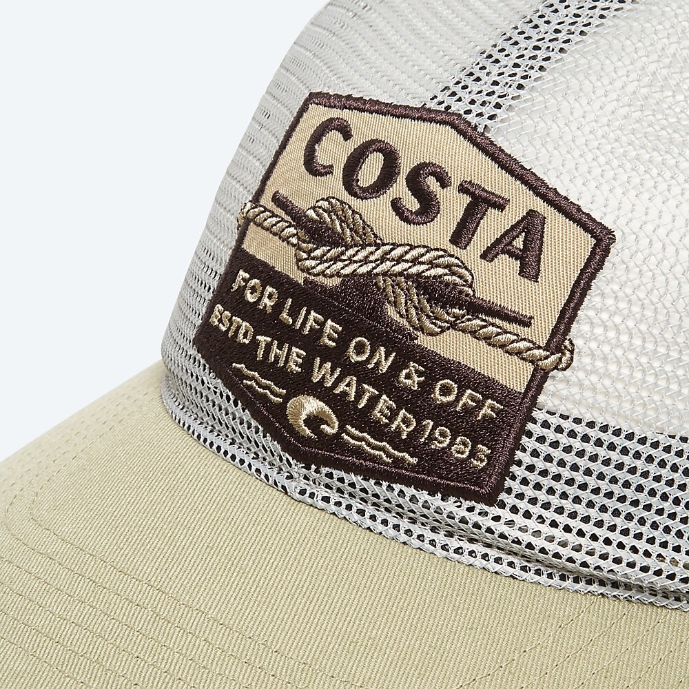 Costa Del Mar All Over Mesh Hat - Dark Sage