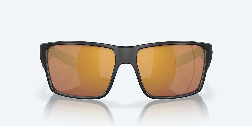 Costa Del Mar Reefton PRO - Matte Black - Gold Mirror Polarized Glass (580G)