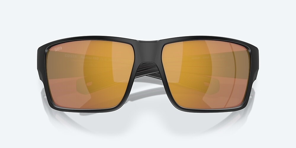 Costa Del Mar Reefton PRO - Matte Black - Gold Mirror Polarized Glass (580G)