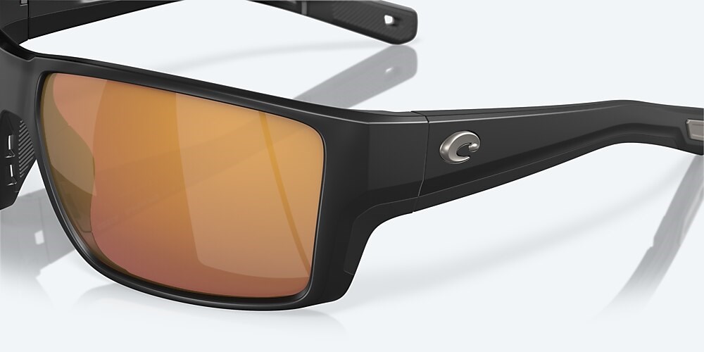 Costa Del Mar Reefton PRO - Matte Black - Gold Mirror Polarized Glass (580G)