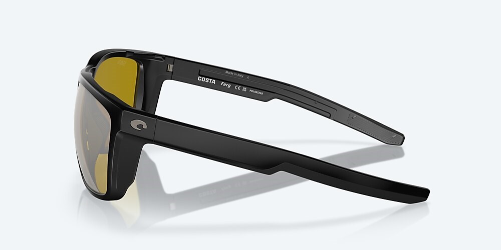 Costa Del Mar Ferg - Matte Black - Sunrise Silver Mirror Polarized Glass (580G)