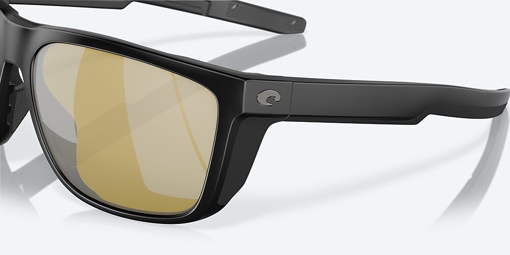 Costa Del Mar Ferg - Matte Black - Sunrise Silver Mirror Polarized Glass (580G)