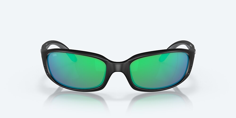Costa Del Mar Brine - Matte Black - Green Mirror Polarized Glass (580G)