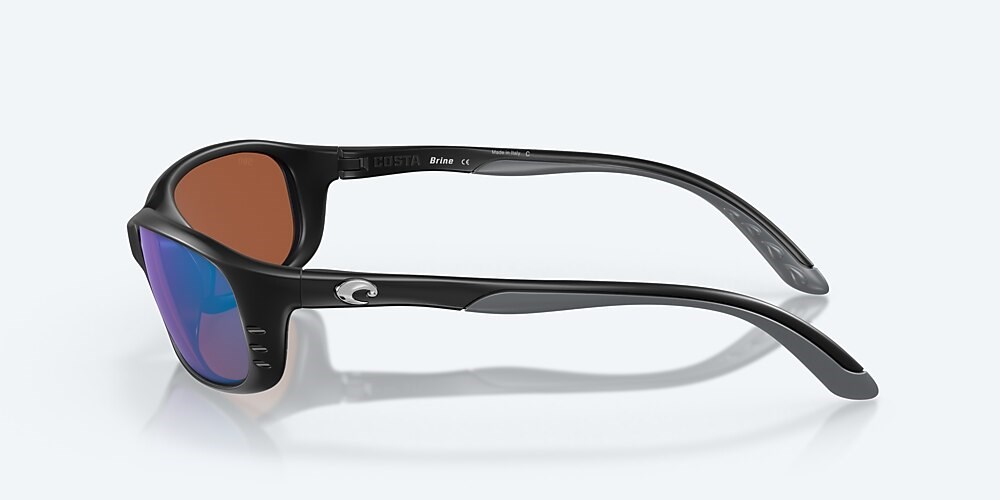 Costa Del Mar Brine - Matte Black - Green Mirror Polarized Glass (580G)