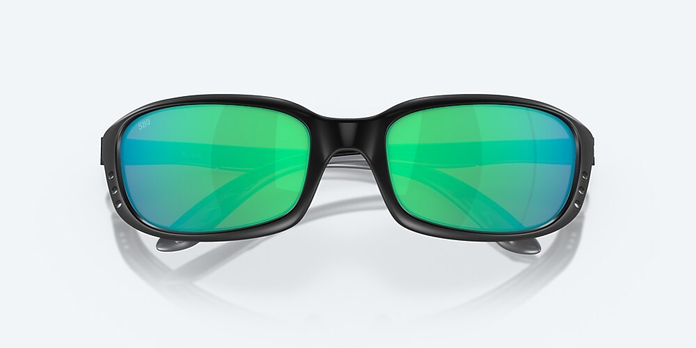 Costa Del Mar Brine - Matte Black - Green Mirror Polarized Glass (580G)
