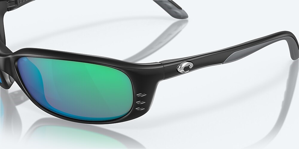 Costa Del Mar Brine - Matte Black - Green Mirror Polarized Glass (580G)