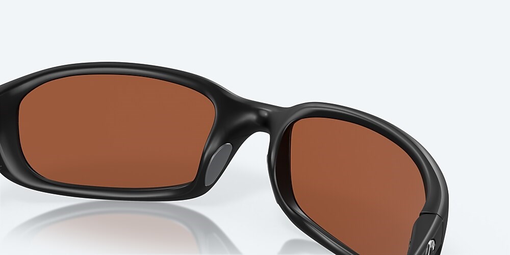 Costa Del Mar Brine - Matte Black - Green Mirror Polarized Glass (580G)